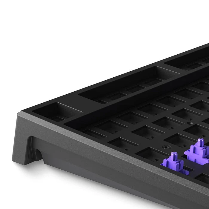 Monsgeek MG108W Gasket DIY Kit North Facing PCBA Hot-Swappable Mechanical Keyboard (Black)