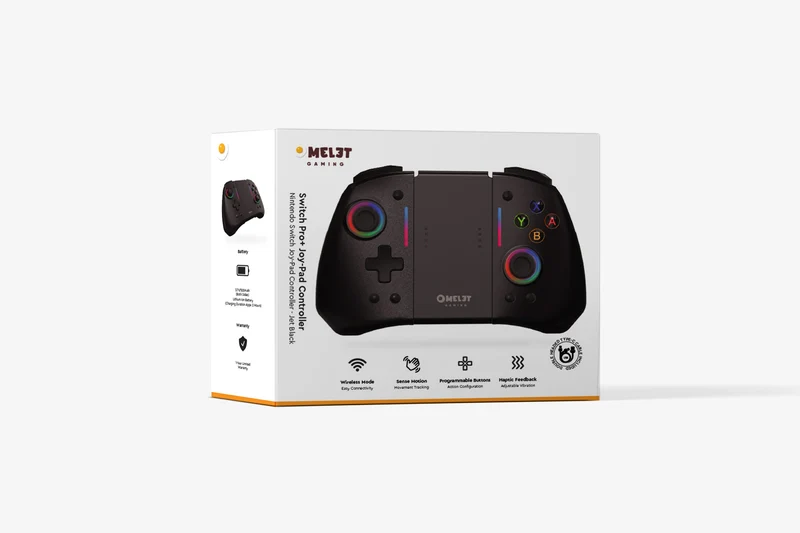 Omelet Gaming Switch Pro+ Joy-Pad Wireless Gaming Controller (Jet Black)