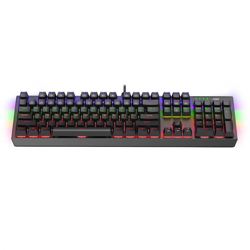 T-Dagger Pavones 104-Key Entry Level Wired Mechanical Keyboard With Side Light Effects (Blue Switch) (T-TGK319)