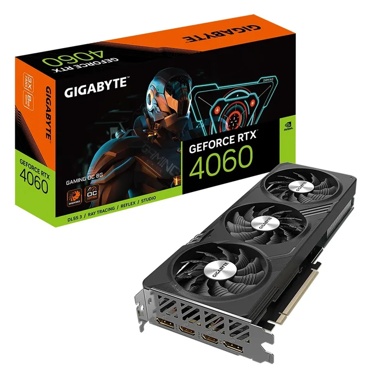 Gigabyte GeForce RTX 4060 Gaming OC 8GB Graphics Card (GV-N4060GAMING-OC-8GD)