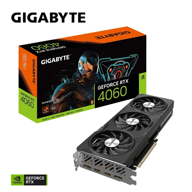 Gigabyte GeForce RTX 4060 Gaming OC 8GB Graphics Card (GV-N4060GAMING-OC-8GD)