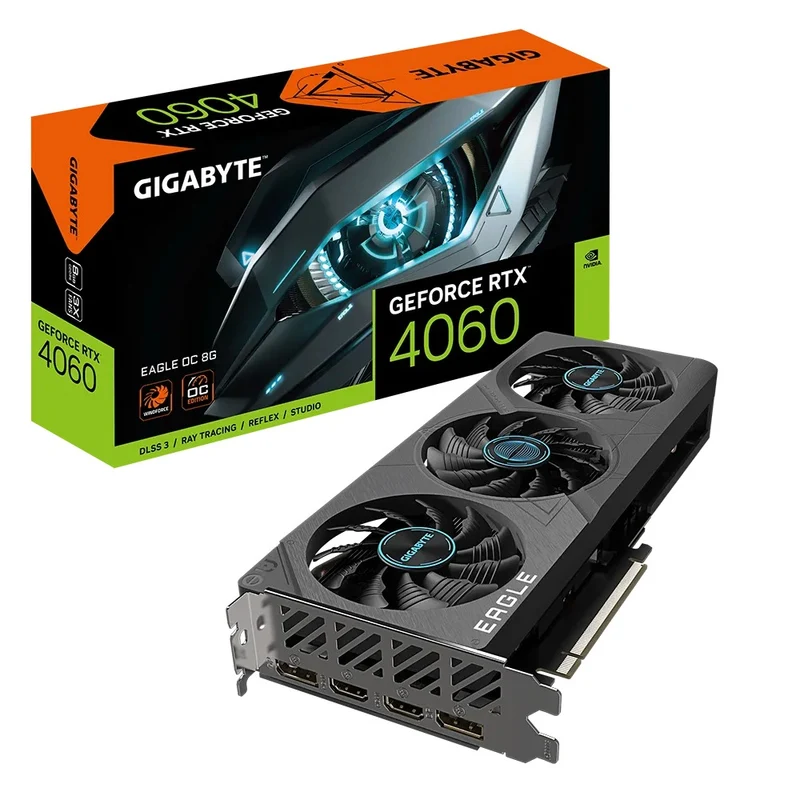 Gigabyte GeForce RTX 4060 Eagle OC 8GB Graphics Card (GV-N4060EAGLE-OC-8GD)