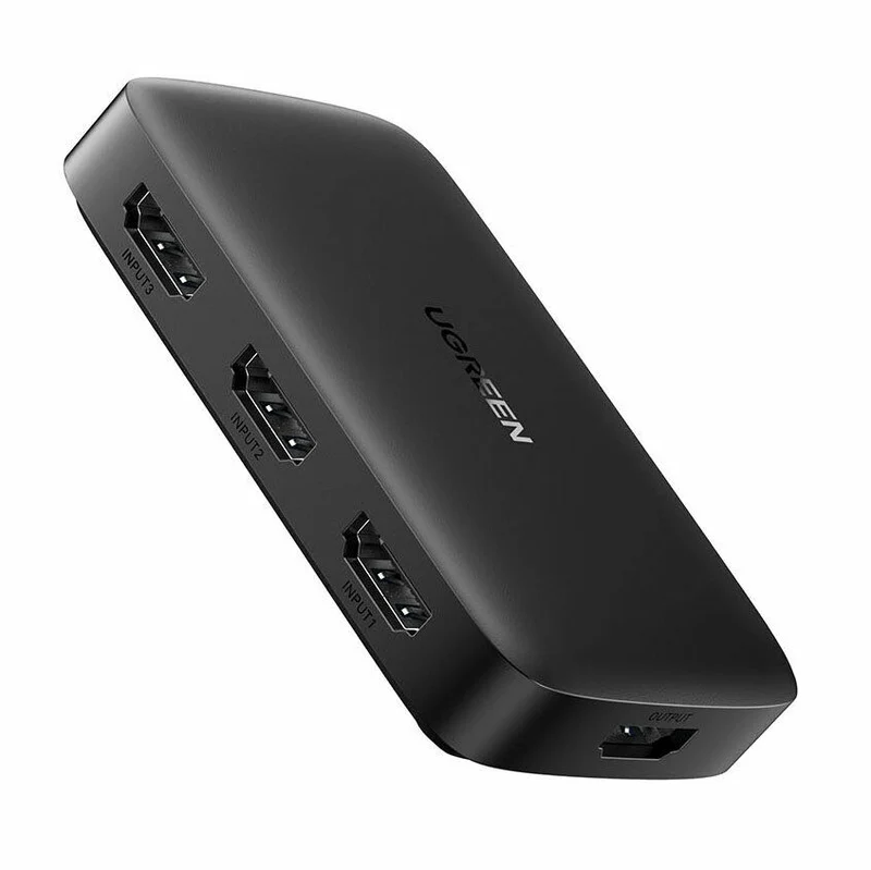 UGreen HDMI 1.4 3X1 Switcher (Black) (CM332/80125)