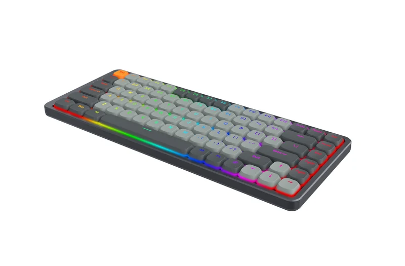 Redragon Azure 75% Low-Profile RGB Wireless Mechanical Keyboard (Grey) (Dust-Proof Red Switch) (K652GG-RGB-Pro)
