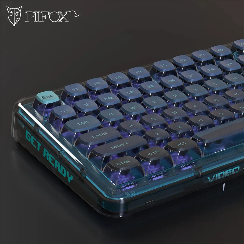PIIFOX 117-Key Dye-Subbed PBT ASA Profile Pudding Keycaps Set (Nautical)