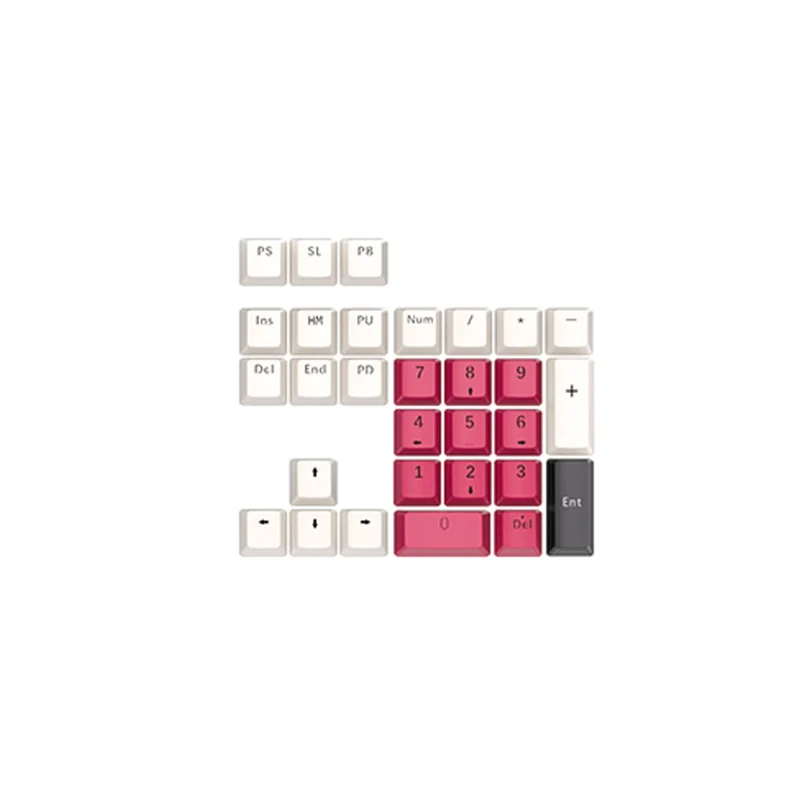 Royal Kludge PBT Doubleshot LED Through Keycaps 104 Keys (PBT3-8)