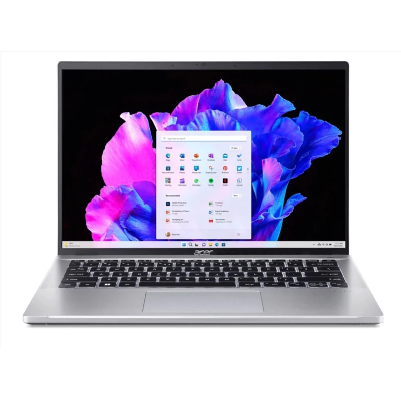 Acer Swift Go SFG14-71-58P7 14" Oled Laptop (Pure Silver) | 14" Oled 2880 x 1800 | i5-13500H | 16GB RAM | 512GB SSD | Intel Iris Xe Graphics | Windows 11 Home | MS Office Home & Student 2021 | Acer Entry Run Rate Backpack E-1620-P