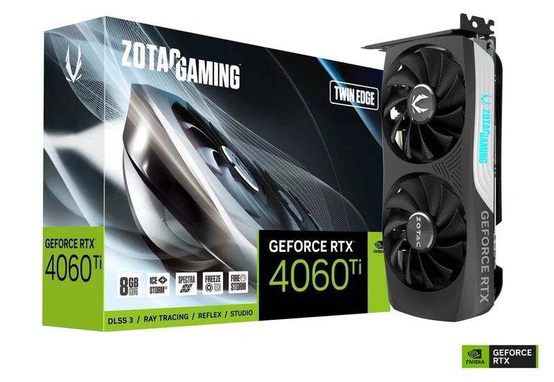 Zotac Gaming GeForce RTX 4060 Ti 8GB Twin Edge GDDR6 Graphics Card (ZT-D40610E-10M)