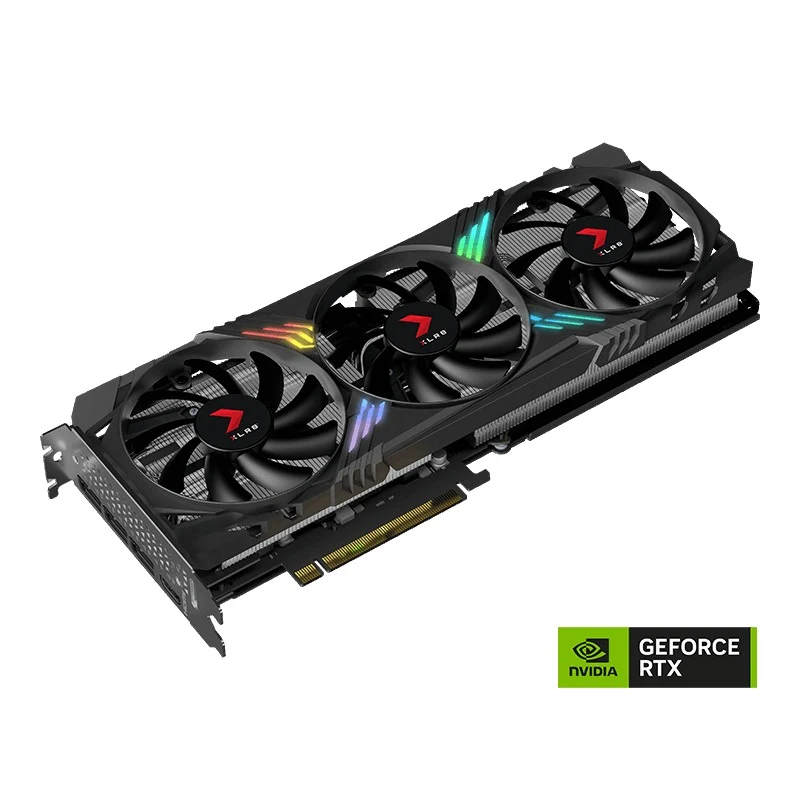 PNY GeForce RTX 4070 12GB XLR8 Gaming Verto Triple Fan GDDR6X PCIE 4.0 Graphics Card (VCG407012TFXXPB1)