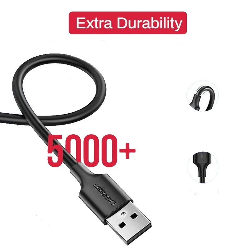 Ugreen USB 2.0 A To Micro USB Cable Nickel Plating 0.5M (Black) (US289/60135)