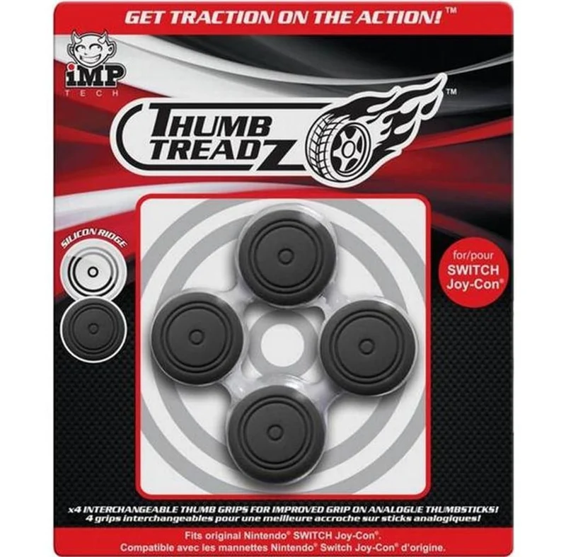 NSW Analog Caps Thumb Treadz Black (Set Of 4 Pcs)