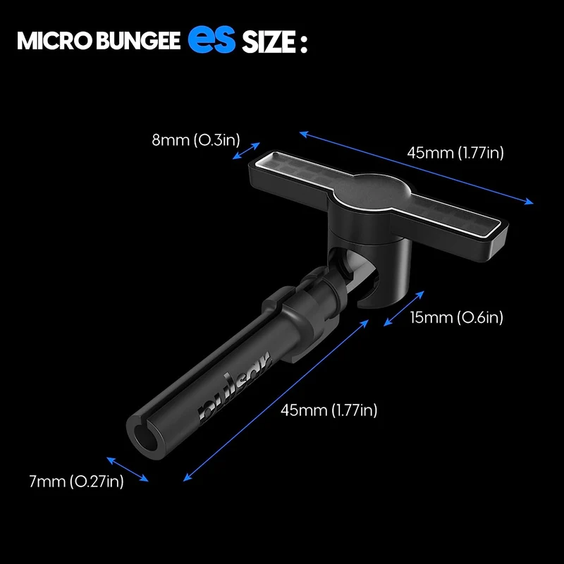 Pulsar Microbungee ES Ultra Small Mouse Cord Bungee (Includes Microbungee + Extra Adhesive) (PMB03)
