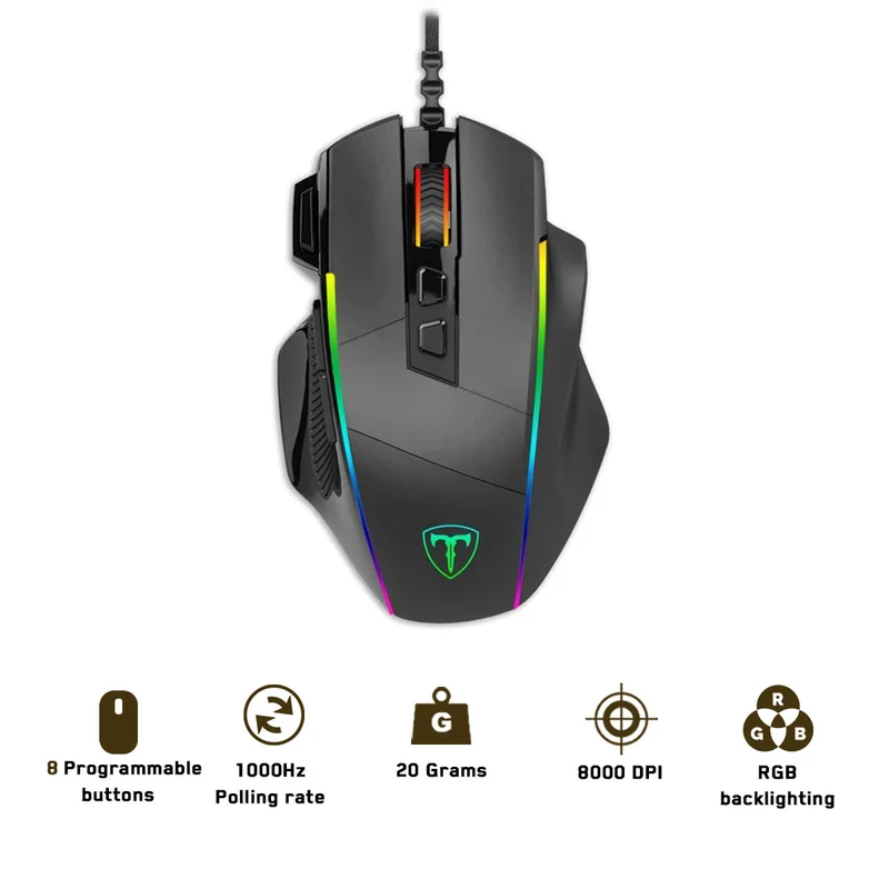 T-Dagger Roadmaster RGB Backlighting Gaming Mouse (T-TGM307)