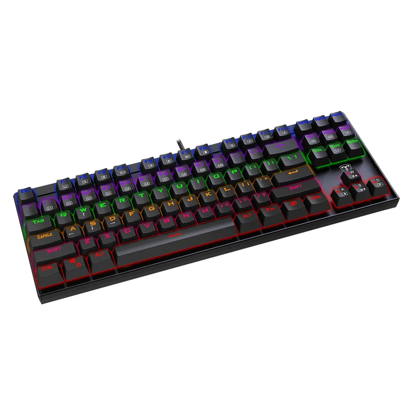 T-Dagger Corvette Mechanical Gaming Keyboard With Rainbow Backlight (Dust-Proof Blue Switch) (T-TGK302)