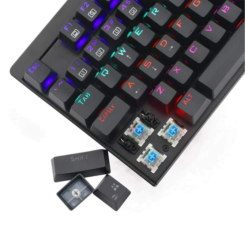 T-Dagger Corvette Mechanical Gaming Keyboard With Rainbow Backlight (Dust-Proof Blue Switch) (T-TGK302)