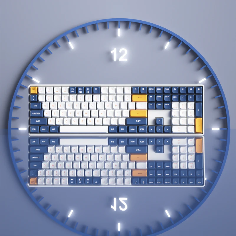 Darkflash GD108 110-Key Hotswap Wired+2.4G Wireless Mechanical Keyboard (Starry Blue) (Yellow Switch)
