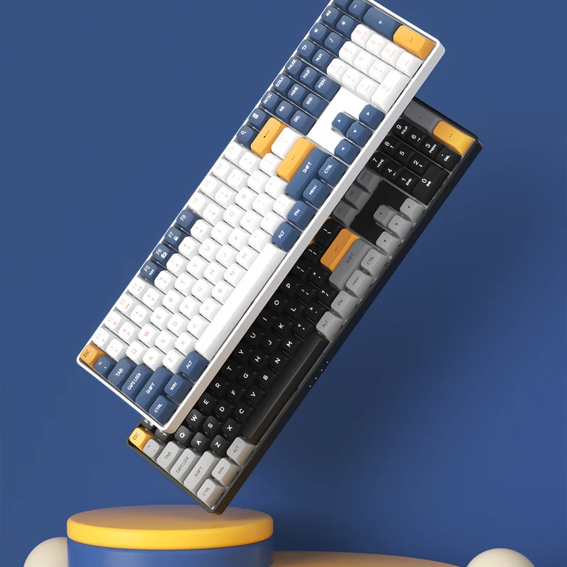Darkflash GD108 110-Key Hotswap Wired+2.4G Wireless Mechanical Keyboard (Starry Blue) (Yellow Switch)
