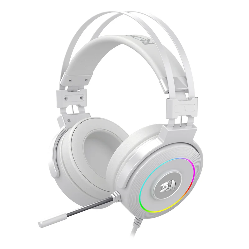 Redragon Lamia 2 Gaming Headset With Stand (White) (H320W-RGB)
