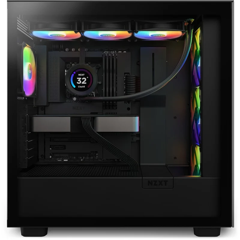 NZXT Kraken Elite 360 RGB 360MM AIO Liquid Cooler With LCD Display & RGB Fans (Matte Black) (RL-KR36E-B1)