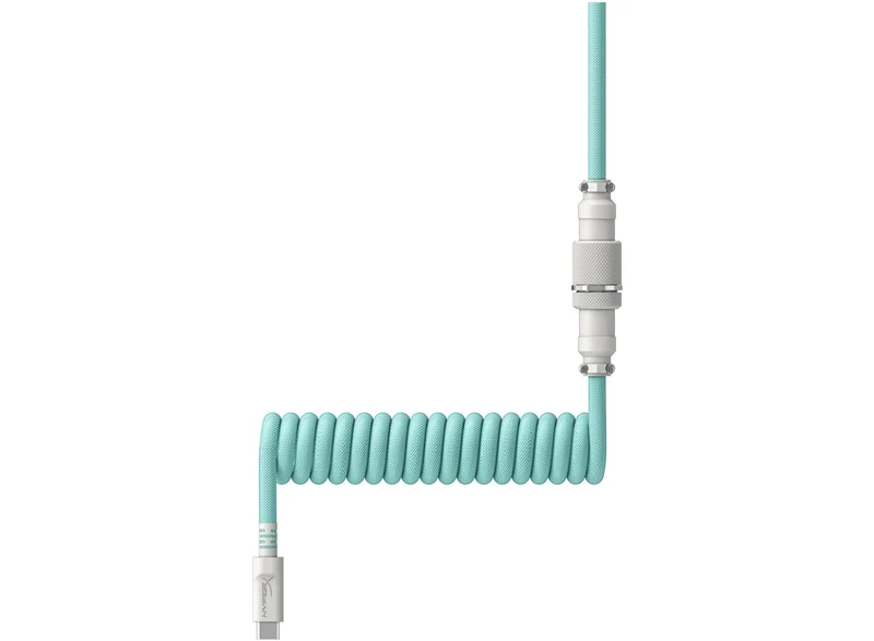HyperX USB-C Coiled Cable (Light Green/White) (6J681AA)