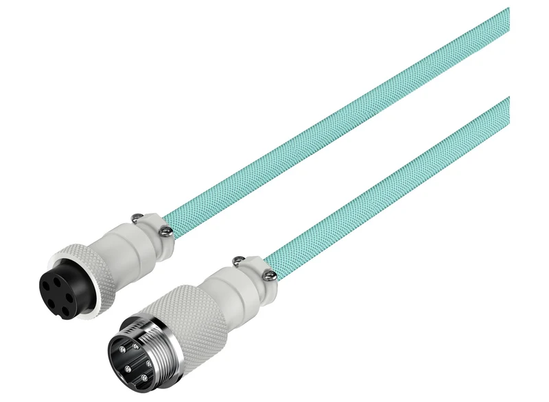HyperX USB-C Coiled Cable (Light Green/White) (6J681AA)