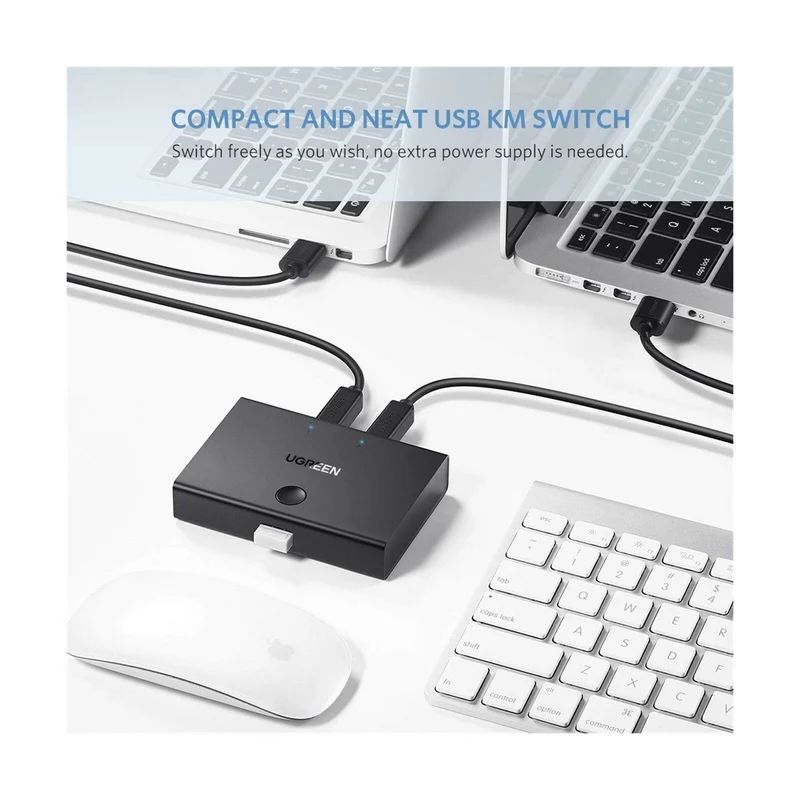 UGreen USB 2.0 2X1 Sharing Switcher (Black) (30345)