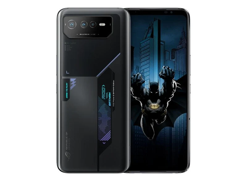 ASUS ROG Phone 6 Batman Edition Snapdragon 8+ Gen 1 12GB + 256GB (Night Black) + Bat Signal + Bat Case + Bat Ejector Pin + Bat Aero Case + Aeroactive Cooler 6