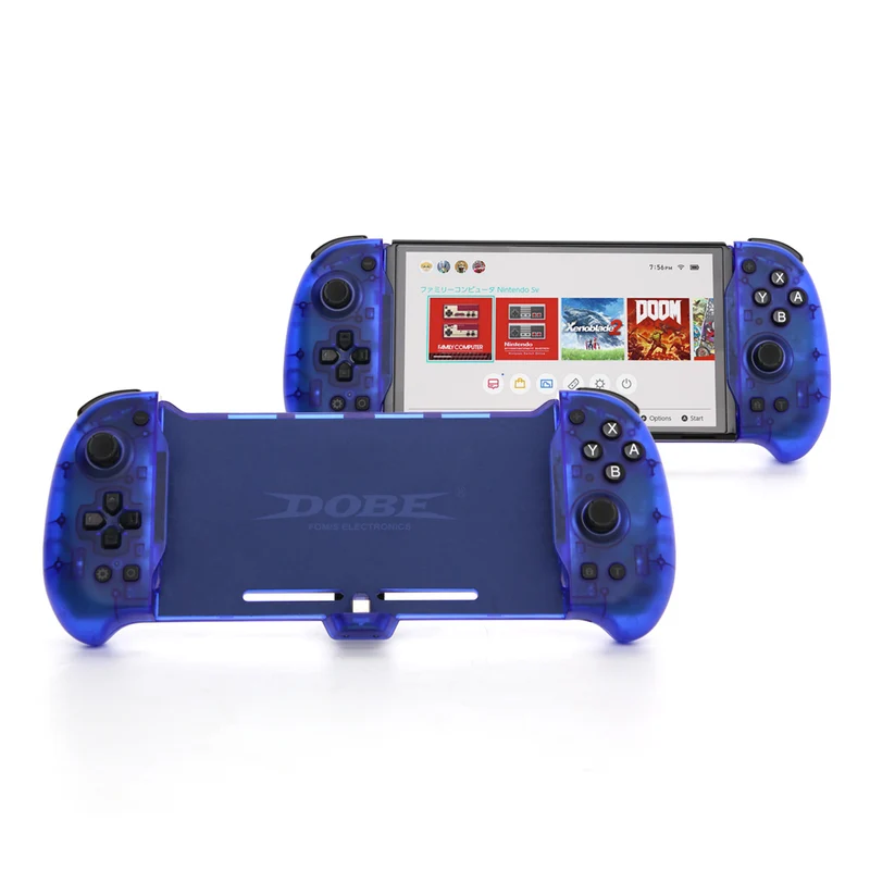 Dobe Eggshell Controller for Switch/Switch OLED (Transparent Blue) TNS-1188