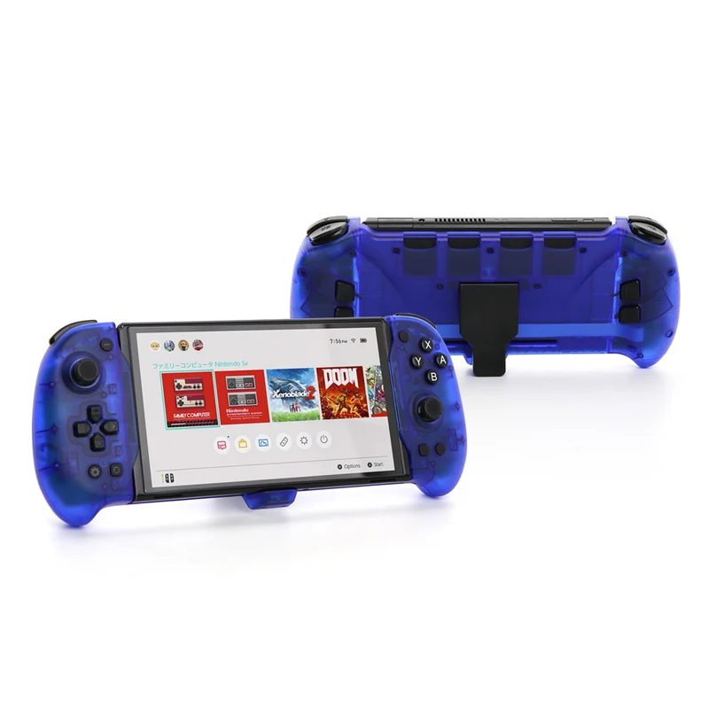 Dobe Eggshell Controller for Switch/Switch OLED (Transparent Blue) TNS-1188