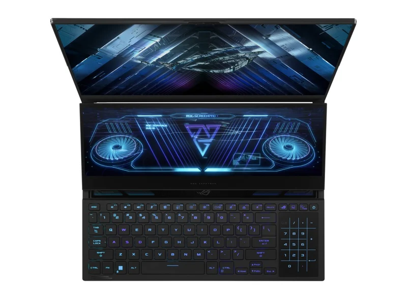 Asus ROG Zephyrus Duo 16 GX650PY-NM044WS Gaming Laptop (Black) | 16" QHD+ (2560x1600 WQXGA) | Ryzen 9 7945HX | 64GB RAM | 4TB SSD | RTX 4090 | Windows 11 Home | Fusion II 300 Palm Rest | ROG Gladius III Mouse | Ranger BP2701 Backpack
