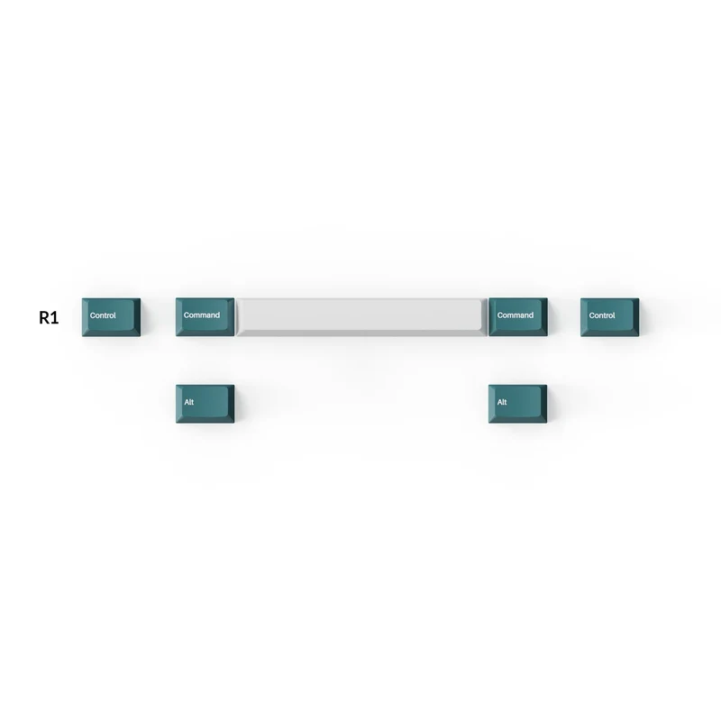Keychron Cherry Profile Double Shot PBT Full Set Keycaps - White Mint (PBT-13)