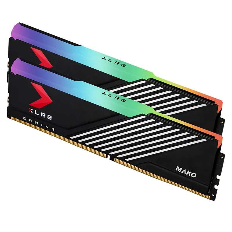 PNY XLR8 Gaming Mako Epic-X RGB 32GB (2X16GB) DDR5 6000MHZ CL40 Desktop Memory (MD32GK2D5600040MXRGB)
