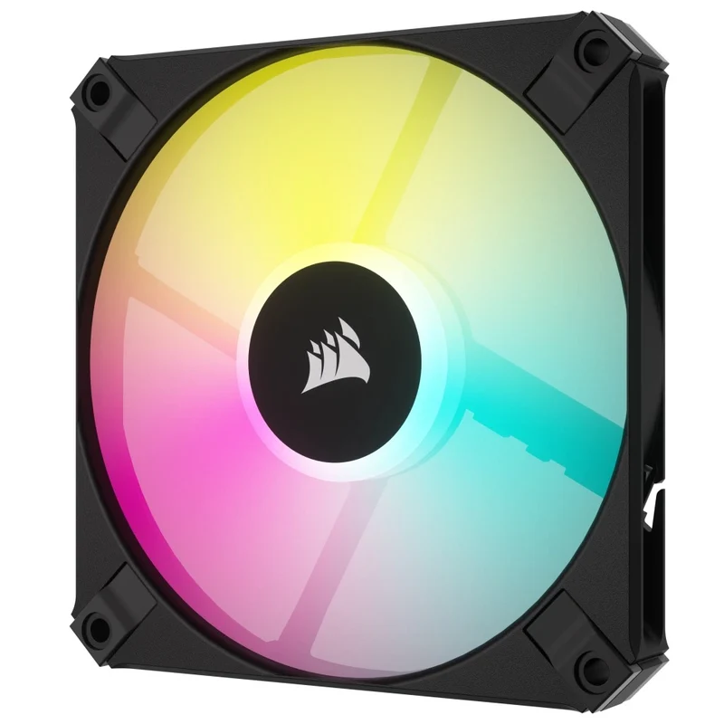Corsair iCUE AF120 RGB Slim 120MM PWM Fluid Dynamic Bearing Fan With Lightning Node Core (Black) (Twin Pack)