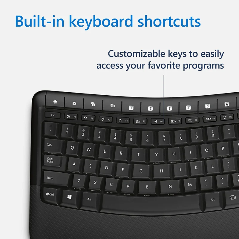 Microsoft 5050 Wireless Comfort Desktop Keyboard Mouse Combo (PP4-00020)