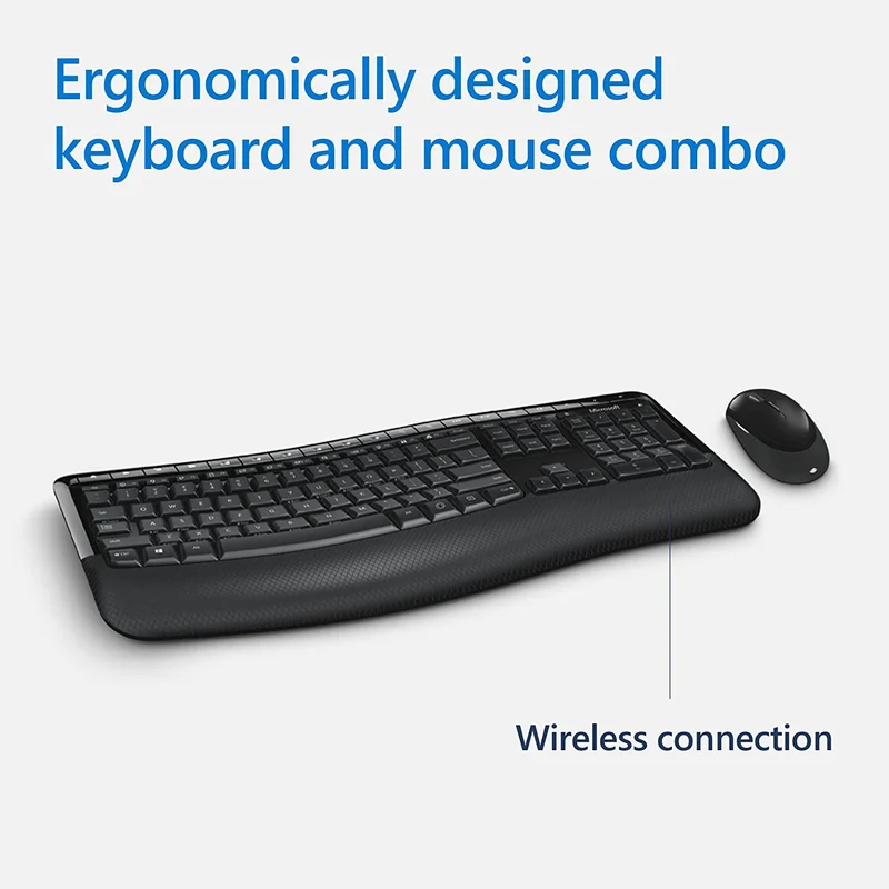 Microsoft 5050 Wireless Comfort Desktop Keyboard Mouse Combo (PP4-00020)