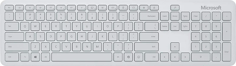 Microsoft Bluetooth Desktop Keyboard Mouse Combo (Glacier) (QHG-00047)