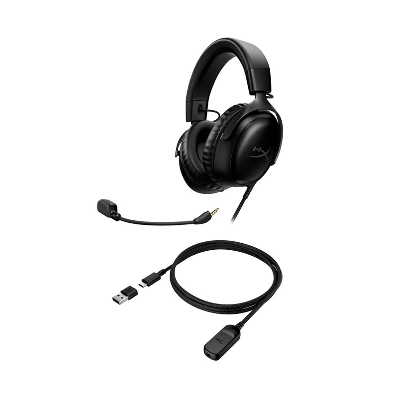 HyperX Cloud III Wired Gaming Headset for PC/PS5/PS4/Xbox Series X|S/Xbox One/Nintendo Switch/Mac/Mobile (Black, Black/Red, White/Pink, White/Silver, Black/Blue)
