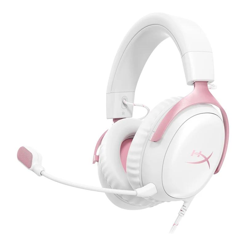 HyperX Cloud III Wired Gaming Headset for PC/PS5/PS4/Xbox Series X|S/Xbox One/Nintendo Switch/Mac/Mobile (Black, Black/Red, White/Pink, White/Silver, Black/Blue)