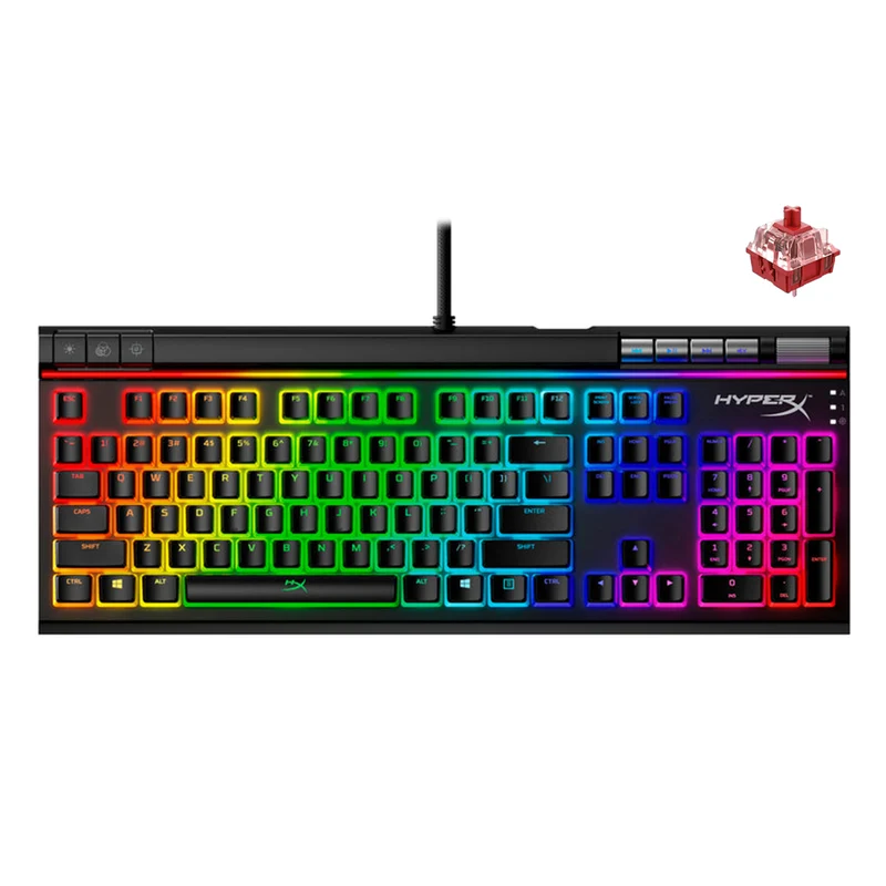 HyperX Alloy Elite 2 RGB Mechanical Gaming Keyboard For PC/PS5/PS4/Xbox Series X/S / Xbox One (Red Linear Switches) (4P5N3AA#ABA)