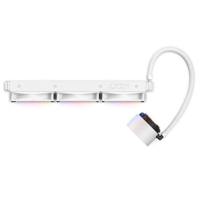 NZXT Kraken Elite 360 RGB 360MM AIO Liquid Cooler With LCD Display & RGB Fans (Matte White) (RL-KR36E-W1)