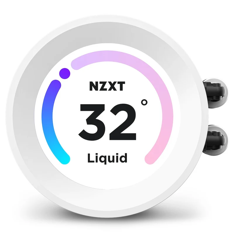 NZXT Kraken Elite 280 RGB 280MM AIO Liquid Cooler With LCD Display & RGB Fans (Matte White) (RL-KR28E-W1)