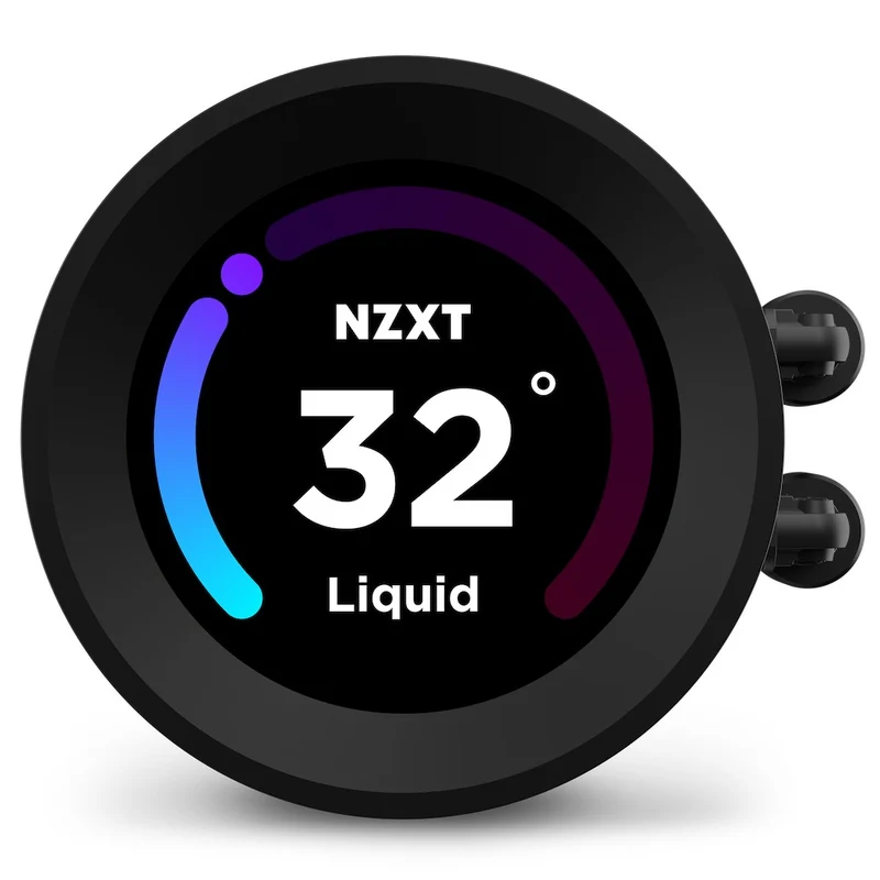 NZXT Kraken Elite 240 RGB 240MM AIO Liquid Cooler With LCD Display & RGB Fans (Matte Black) (RL-KR24E-B1)