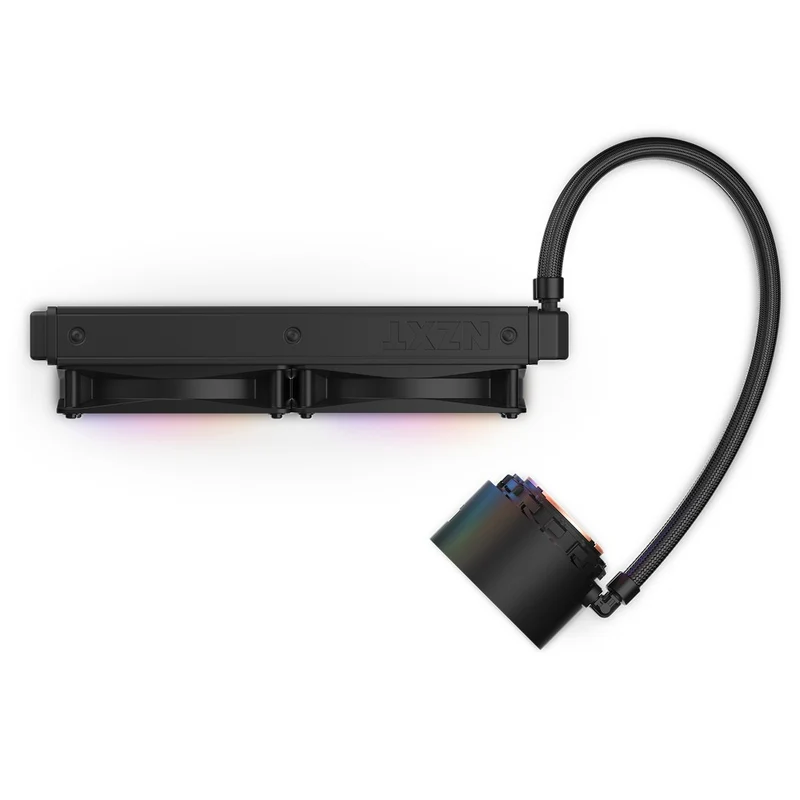 NZXT Kraken Elite 240 RGB 240MM AIO Liquid Cooler With LCD Display & RGB Fans (Matte Black) (RL-KR24E-B1)