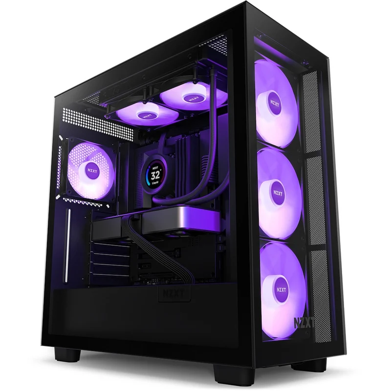 NZXT Kraken Elite 240 RGB 240MM AIO Liquid Cooler With LCD Display & RGB Fans (Matte Black) (RL-KR24E-B1)