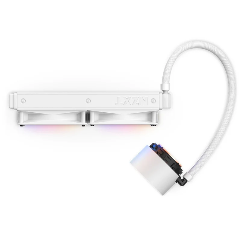 NZXT Kraken Elite 240 RGB 240MM AIO Liquid Cooler With LCD Display & RGB Fans (Matte White) (RL-KR24E-W1)