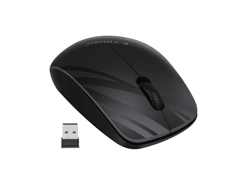 E-Yooso E-1070 Wireless Optical Mouse (Black)