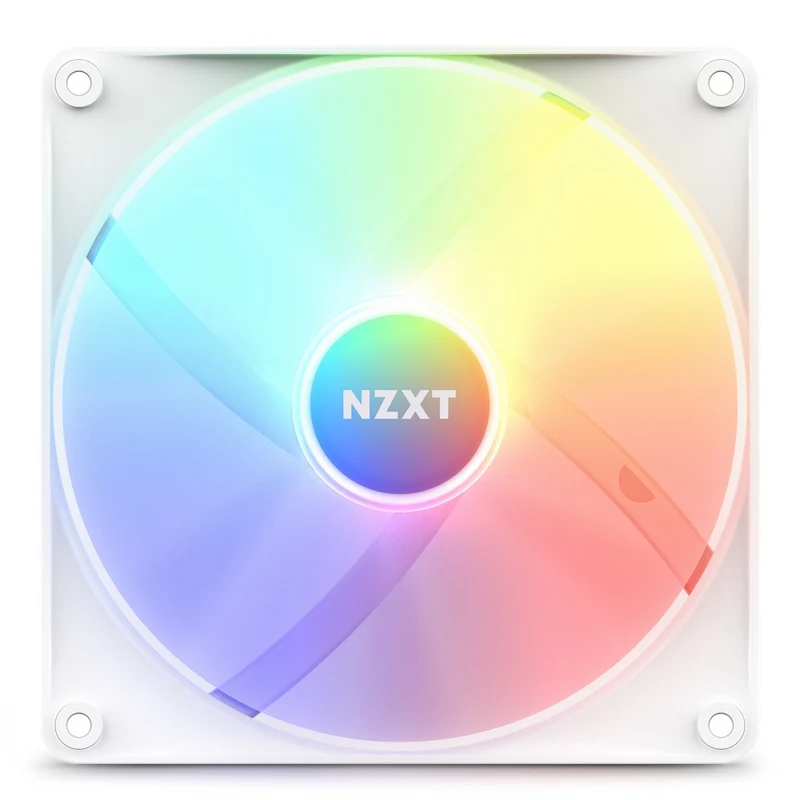 NZXT F140 RGB Core 140MM Hub-Mounted RGB Fan (Matte White) (RF-C14SF-W1)
