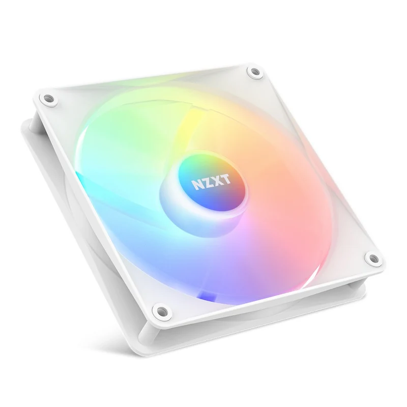 NZXT F140 RGB Core 140MM Hub-Mounted RGB Fan (Matte White) (RF-C14SF-W1)