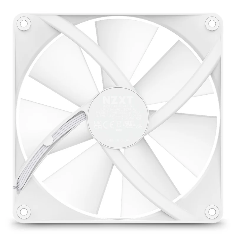 NZXT F140 RGB Core 140MM Hub-Mounted RGB Fan (Matte White) (RF-C14SF-W1)