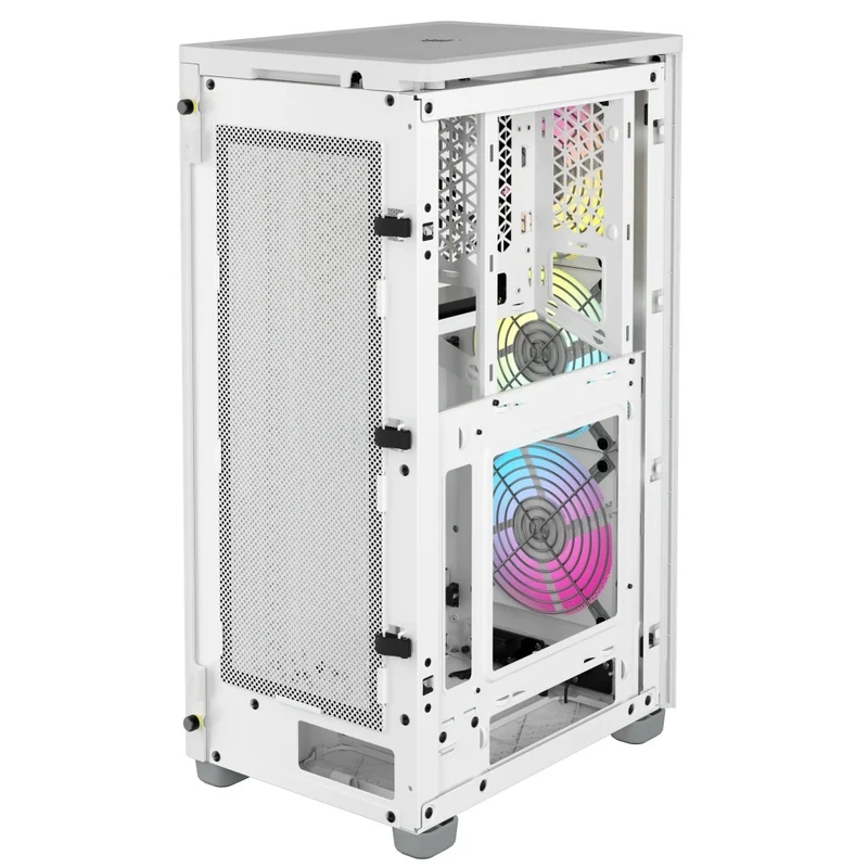 Corsair iCue 2000D RGB Airflow Mini-ITX PC Case (White)